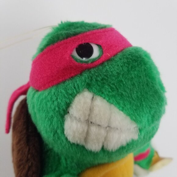 Vintage RAPHAEL Teenage Mutant Ninja Turtles window cling plush Playmates TMNT - Picture 8 of 15